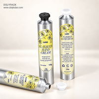 Emballage en tube pliable en aluminium personnalisé de 3 à 200 ml pour pâte de café, crème pour les mains, lotion, soin solaire, écran solaire