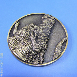 Pièce commémorative en alliage de zinc Xenomorph, médaillon rétro gravé, objet de collection pour accessoires de film et cadeaux - Product Image 3