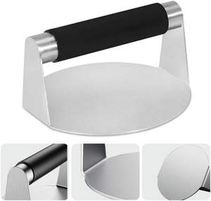 Prensa para Hamburguesas Smash Burger en Oferta, Prensa Redonda de Acero Inoxidable para Hacer Hamburguesas con Mango de Silicona - Product Image 6