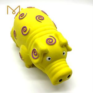Eco-Vriendelijke Natuurlijke Rubber Latex Hond Knijpen Piepende Knorren Varkenshond Speelgoed - Product Image 1