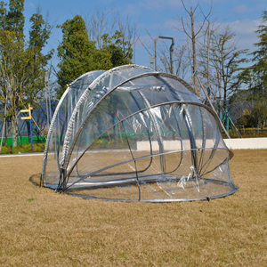 Tenda <span class=keywords><strong>in</strong></span> PVC regolabile per 4 persone una camera da letto e soggiorno una veranda completamente trasparente per genitori-bambini che prendono il sole a singolo strato - Product Image 5