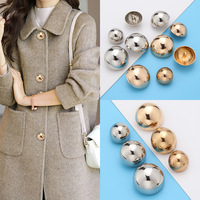 Mantel logam campuran seng, lapisan pakaian kardigan Trench, Sweater emas jamur kaki tinggi serbaguna, mantel logam paduan seng kelas atas ramah lingkungan