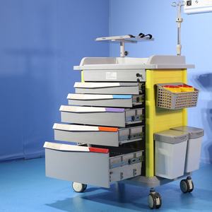 Med Instrument Trolley Chirurgische Dressing Trolley Noodkarren Voor Behandeling - Product Image 2