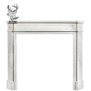 Gran <span class=keywords><strong>oferta</strong></span>, chimenea de mármol tallada a mano, envolvente para decoración del hogar - Product Image 5
