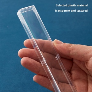 Elegante estuche de plástico transparente para bolígrafos y caja de lápices Solución de almacenamiento de pluma estilográfica con estilo - Product Image 2