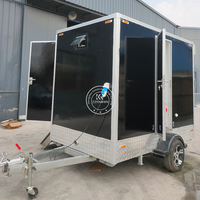 Mobile luxe extérieur portable WC personnalisé VIP toilettes remorque toilette camping WC et douche remorque camion