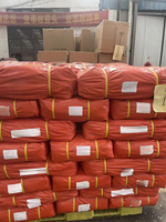 Bâche PE 200 g/m² Orange et Argent 40x40 pieds, tissée, haute résistance à la déchirure, couverture extérieure résistante aux taches
