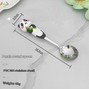 Nuovo <span class=keywords><strong>Set</strong></span> di stoviglie 304 in acciaio inossidabile per bambini, bacchette e cucchiaio portatili per studenti della scuola primaria per feste - Product Image 6