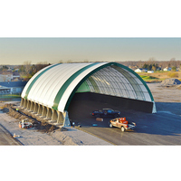 Tentes Hangar d'Aviation Extérieures Modernes, Structures de Stockage de Marchandises, Tissu Imperméable et Ignifuge pour Entrepôts et Maintenance d'Avions