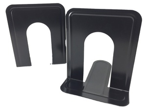 Wideny Office &amp; School Wire Metal Black Silver Stainless Steel Library <strong>Bookend</strong> - Product Image 2
