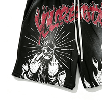 Vente en gros de vieux shorts amples multicolores pour hommes avec patch en forme d'arc Shorts de fitness respirants quotidiens à la mode estivale personnalisés
