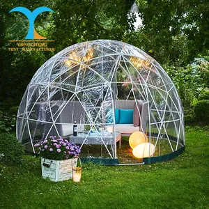 Giardino igloo pop up gazebo tenda geodetica gazibo tende da tetto trasparenti 4m little house camping