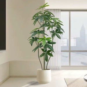 Arbre de la Fortune, plantes artificielles vertes personnalisées haut de gamme, décoration de luxe pour salon et sol - Product Image 3