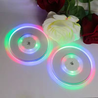 Sous-verres LED en acrylique imperméables et antidérapants, sous-verres lumineux pour whisky, vin, bière, accessoires de bar, décoration de fête