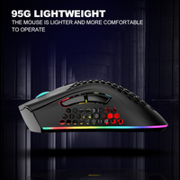 Seenda — souris de jeu BM600 double modèle réglable, Rechargeable sans fil, 2.4GHz, récepteur USB