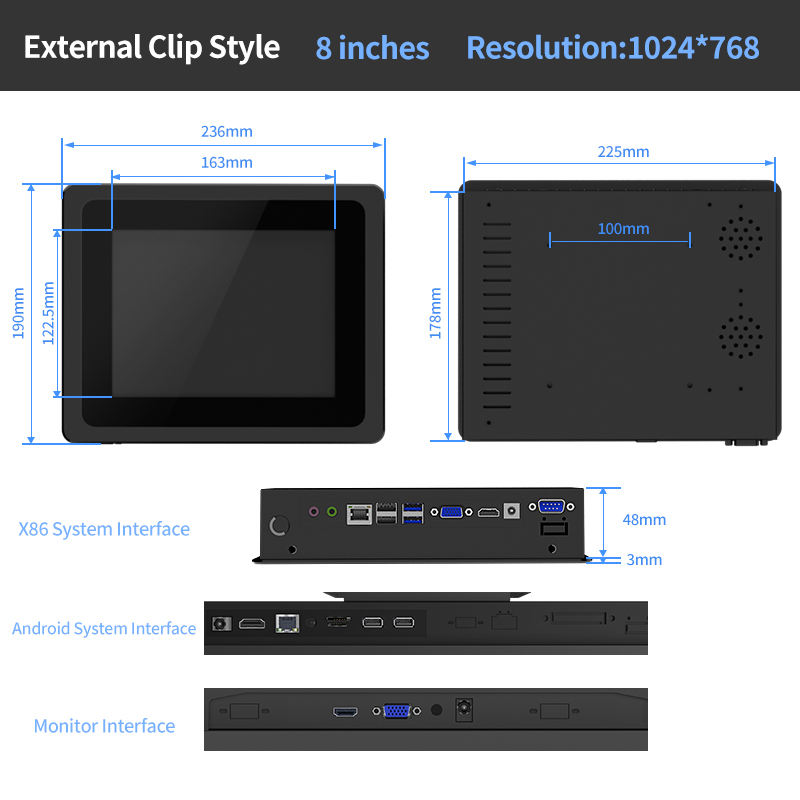 8" XQRL-RT-C win10 4G+128G