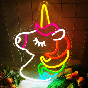 Letrero de Neón LED con Diseño de Unicornio, Letreros de Neón LED para Hogar, Oficina, Tiendas, Centros Comerciales, Hoteles, Empresas, Control Táctil, Decoración para Bodas y Bares - Product Image 5
