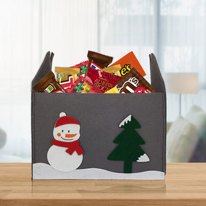 Bolsas de Tela para Jardín Ecológicas y Duraderas con Logotipo Navideño Personalizado, Cesta de Fieltro para Patatas, para Regalos y Empaque - Product Image 5