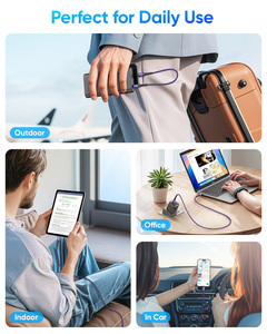 Ready to Ship SUNGUY 0.15m Nylon Braided CE Certified <b>USB</b> C <b>Cable</b> 60W Fast Charging Data <b>Cable</b> Custom <b>USB</b> <b>Cable</b> - Product Image 3