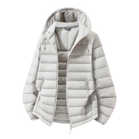 Veste d'hiver légère à capuche, chaude et élégante, avec rembourrage en duvet, un article tendance pour la saison hivernale
