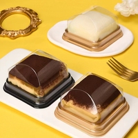 Boîte de rangement transparente de qualité alimentaire pour gâteaux, pâtisseries, gâteaux de lune, et mini-gâteaux, idéale pour les feuilletés au jaune d'œuf