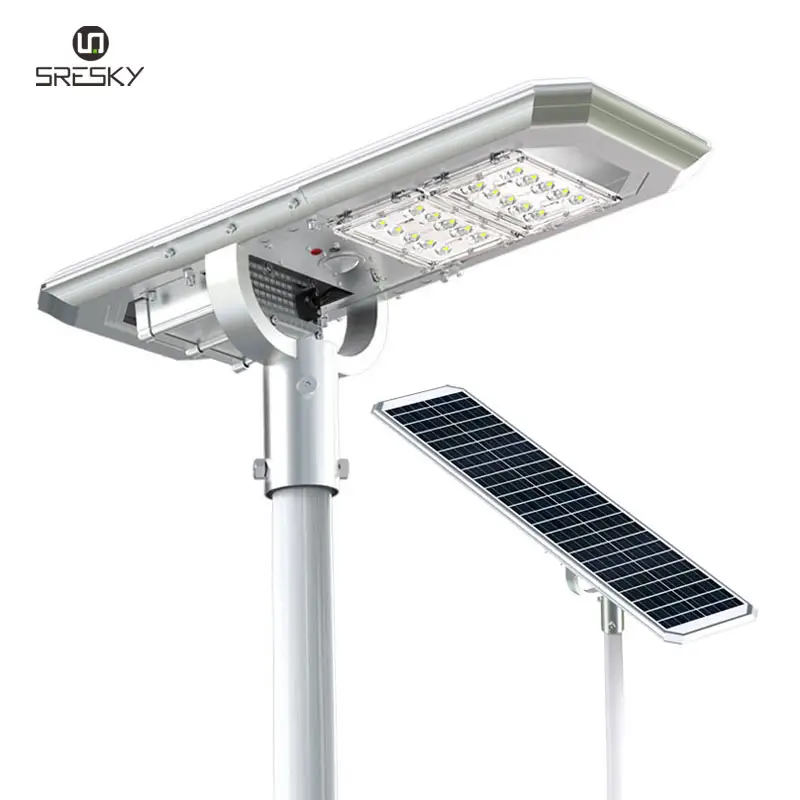 Hot sale all in one outdoor led solar street light motion sensor home light with pole road light price list China
