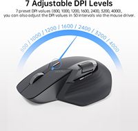 Souris de jeu sans fil Rapoo MT760 Mini BT 5.0 2.4G, prend en charge 4 appareils, 11 touches programmables, 4K DPI, souris de bureau pour PC