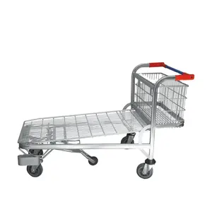 Magazijn cargo winkelwagen supermarkt logistiek trolley