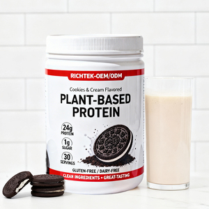 אבקת חלבון טבעונית איכותית, דוגמית חינם של מוצר חדש לשנת 2023, ומותג פרטי בהתאמה אישית לתוספי תזונה - Product Image 4