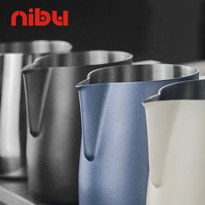 เหยือกสแตนเลส NIBU สำหรับทำฟองนม คาปูชิโน ลาเต้ เครื่องทำฟองนม - Product Image 6