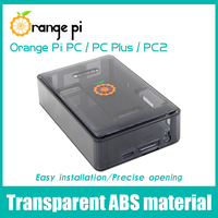Boîtier transparent noir en ABS pour Orange Pi PC/PC Plus, coque de protection 10x10x10 pour modules et kits électroniques