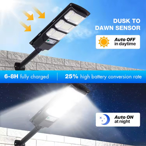 Lampadaire Solaire d'Extérieur Étanche Haute Performance en ABS avec Batterie Télécommandée Grande Capacité et Source Lumineuse LED - Product Image 6