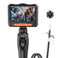 Endoscope industriel GVDA à articulation 360 degrés, écran 4,3 pouces, objectif 6,2 mm, caméra d'inspection mécanique, indice de protection IP67