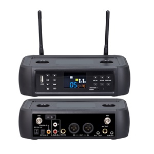 Micrófono inalámbrico portátil Bluetooth D80 DSP con reverberación anti-feedback para cantar y hablar en la iglesia - Product Image 3