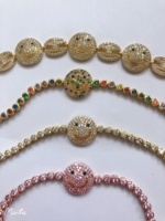 Pulsera de Plata de Ley 925 con Ojo Turco y Esmalte Multicolor, Pulsera con Ojo Turco Turco con Circonitas Pavé, Joyería Fina, Personalizada OEM ODM