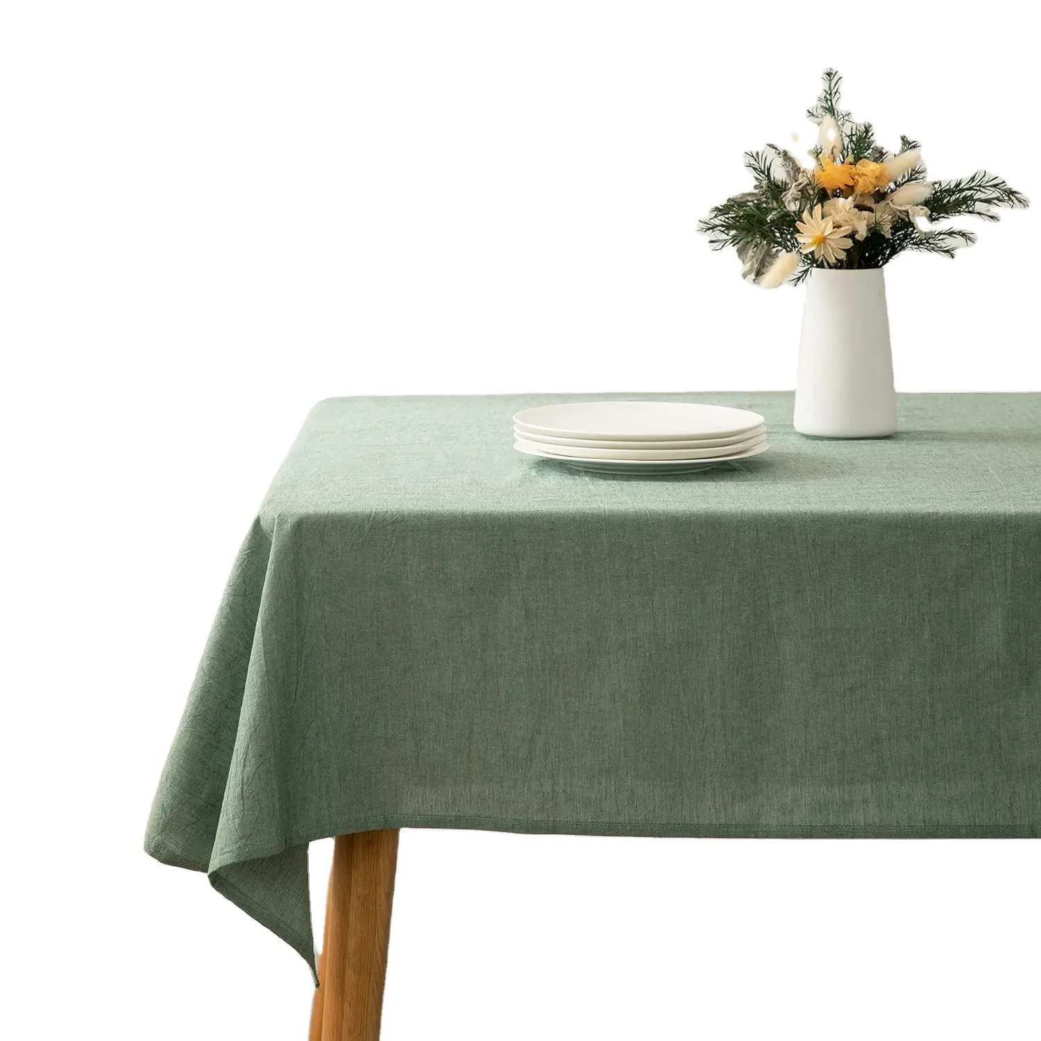 Natural European Flax table linen 100% Pure Linen Rustic Tablecloth Rectangular Table cover