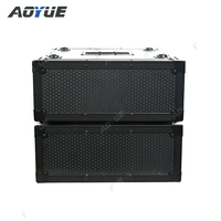 Amplificateur de puissance professionnel de haute qualité 4U, transport pour tournée, EOM/ODM, flight case noir avec loquets Penn Elcom