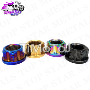 TMJ TUERCAS DE Titanio M12 M14 M16 <span class=keywords><strong>M18</strong></span> M20 Tuercas de Brida para Bicicleta Motocicleta Coche Aleación de Titanio Eje Trasero Tuerca CNC - Product Image 2