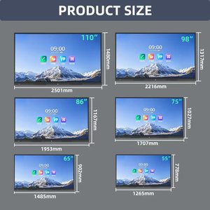 65/75/85/86/98/110 inch LCD hiển thị bảng thông minh giá kỹ thuật số bảng trắng thiết bị giáo dục bảng tương tác - Product Image 4