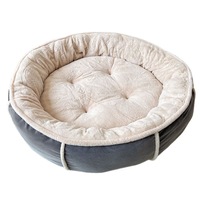 Coussin rond universel quatre saisons pour animaux de compagnie, rembourré en coton PP, chaud pour l'hiver, résistant aux morsures, grand lit pour chiens et chats
