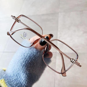 Gafas Qianai con Marco Cuadrado TR90 para Mujer, Anti Luz Azul, Protección UV, Lentes de PC, Estilo Coreano Extra Ancho - Product Image 4