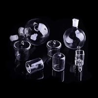 Matraz de cuarzo resistente a altas temperaturas personalizado de fabricante, alta densidad, varios tamaños, uso en laboratorio, producto químico SiO2