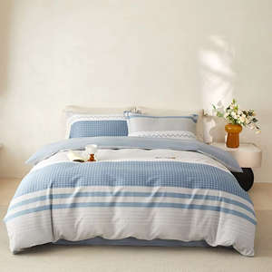 Alenhome Minimalistisches Ganzjahres-Bettwäsche-Set aus 100% Baumwolle, Inklusive Bettlaken und Bettbezug, Universelle Bettwäsche - Product Image 2