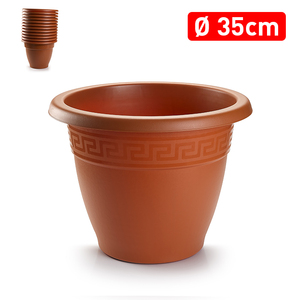Vaso per Piante 35 Cm in Plastica Resistente e Riutilizzabile, Contenitore per Fiori per la Casa - Product Image 1