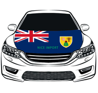 Housse de capot de voiture avec drapeau de Tokelau, protection personnalisée du capot moteur, en polyester extensible, résistant à la chaleur, durable, ajustement universel