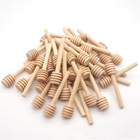 Bâtonnets pour sirop de miel en bois, 10, 8, 10, 16cm, sirop, presse-agrumes, tige de mélange en spirale à Long manche, pot pour miel, cuillère de distribution