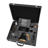 Set Profesional para Preparar Café con Estuche de Cuero, Gotero Octagonal de Cerámica, Hervidor Eléctrico, Báscula, Kit Completo para Barista