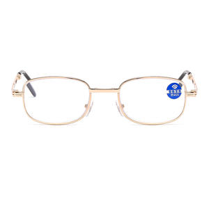 Nouvelles lunettes de lecture à double usage, monture en métal, lentilles PC, anti-lumière bleue, unisexe, design pliable portable pour la vision de près et de loin - Product Image 3