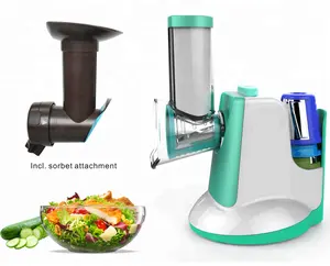 Đa Chức Năng Ice Cream Maker Và Slicer 2 Trong 1 Xử Lý Thực Phẩm OEM Logo Và Màu Sắc