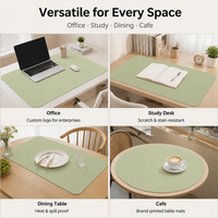 Tapis de table en PVC personnalisé, tapis de bureau antidérapant, résistant à la chaleur, imperméable, protection de table pour salle à manger, bureau, maison, restaurant